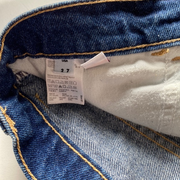 American Apparel High Waisted Cuffed Shorts - Picture 3 of 4